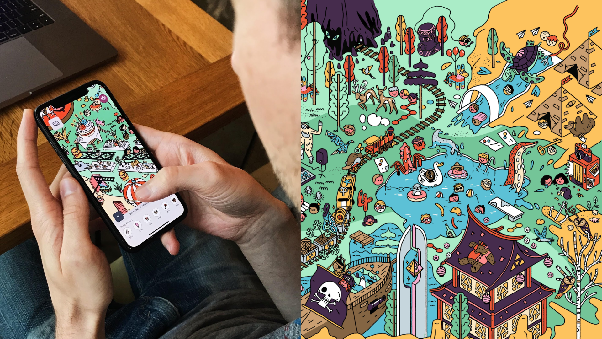 Birthday Scavenger Hunt in the app